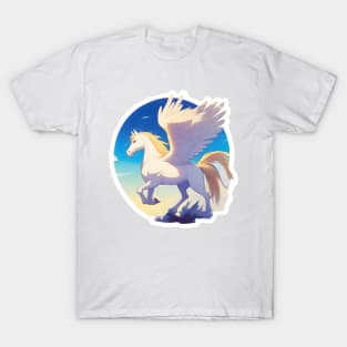 Beautiful white Pegasus T-Shirt